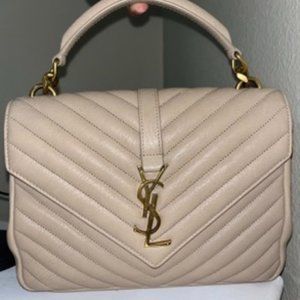 Saint Laurent Loulou Small Chain Bag in Quilted ''Y'' Leather